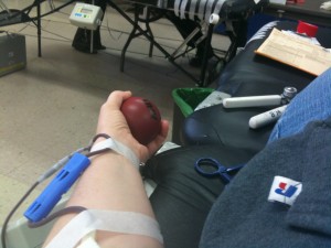 Blood drive for Hurricane Sandy relief