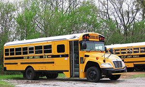 This was not her actual bus.