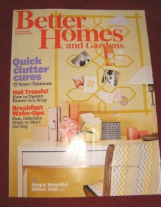 January 2013 issue of Better Homes and Gardens
